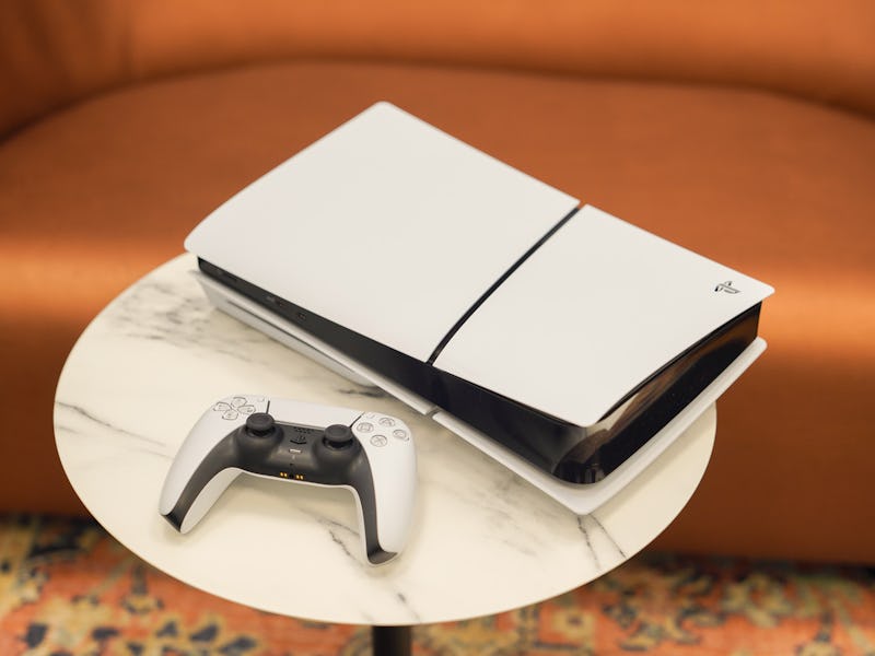 Sony PlayStation 5 Slim with DualSense game controller