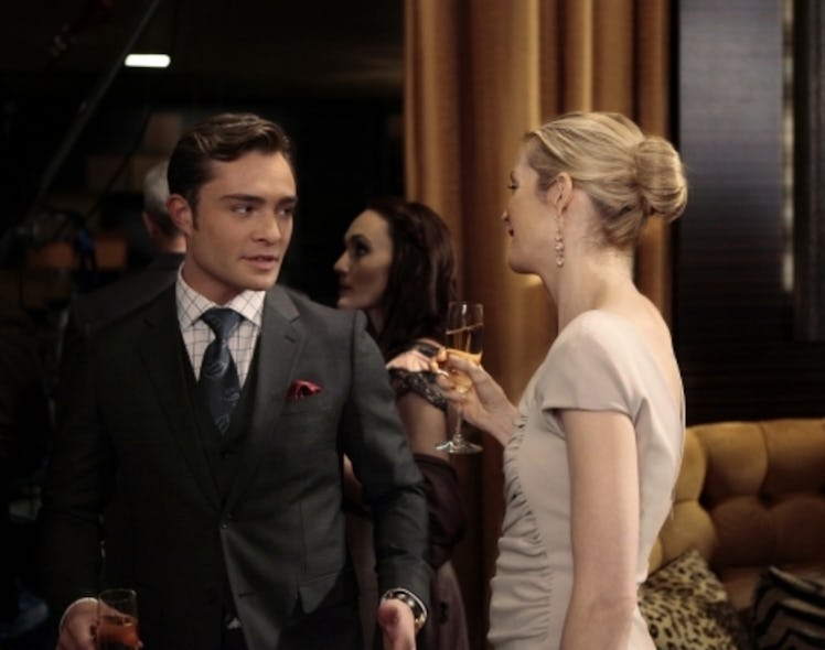 Kelly Rutherford and Ed Westwick in 'Gossip Girl,' playing Lily Van Der Woodsen and Chuck Bass