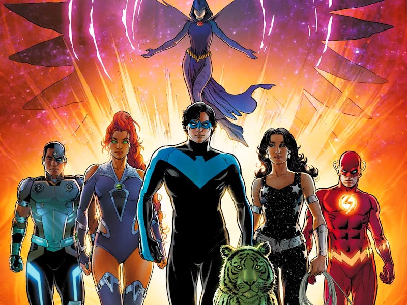 Nicola Scott's cover for Titans Vol. 4 #1