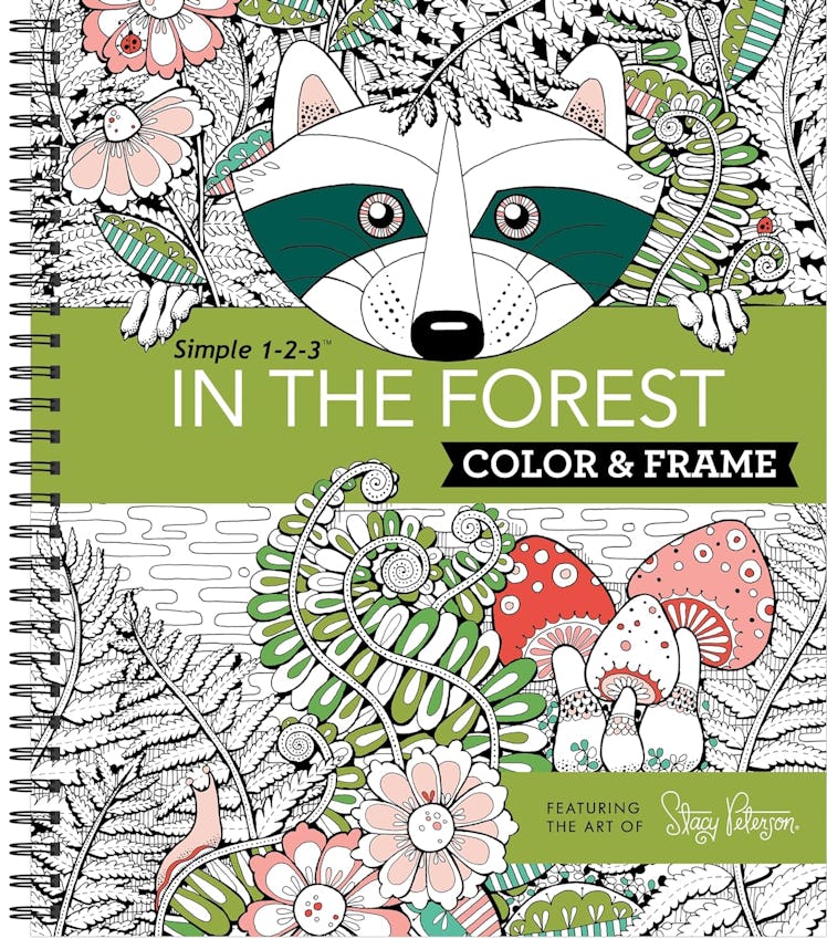 Color & Frame In the Forest Adult Coloring Book