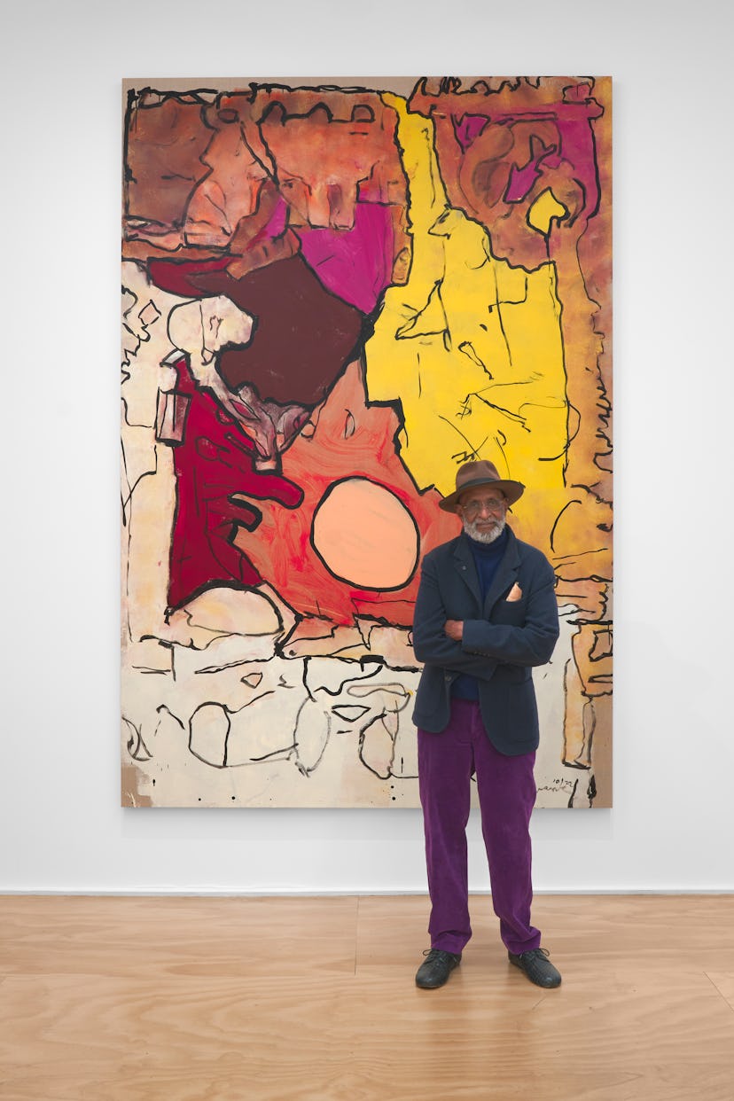 Claude Lawrence in his exhibition ‘Reflections on Porgy & Bess’ at Venus Over Manhattan, 39 Great Jo...