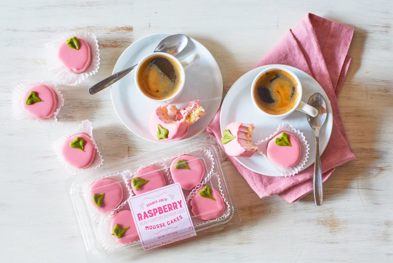 Trader Joe's Raspberry Mousse Cakes are one of the retailer's many spring treats.