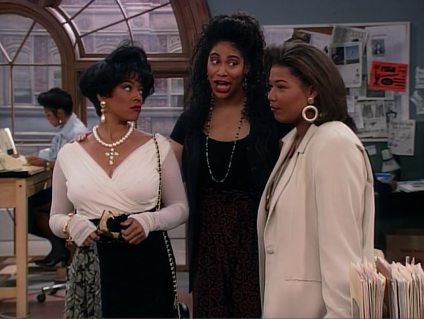 Kim Fields, Kim Coles, and Queen Latifah in 'Living Single'