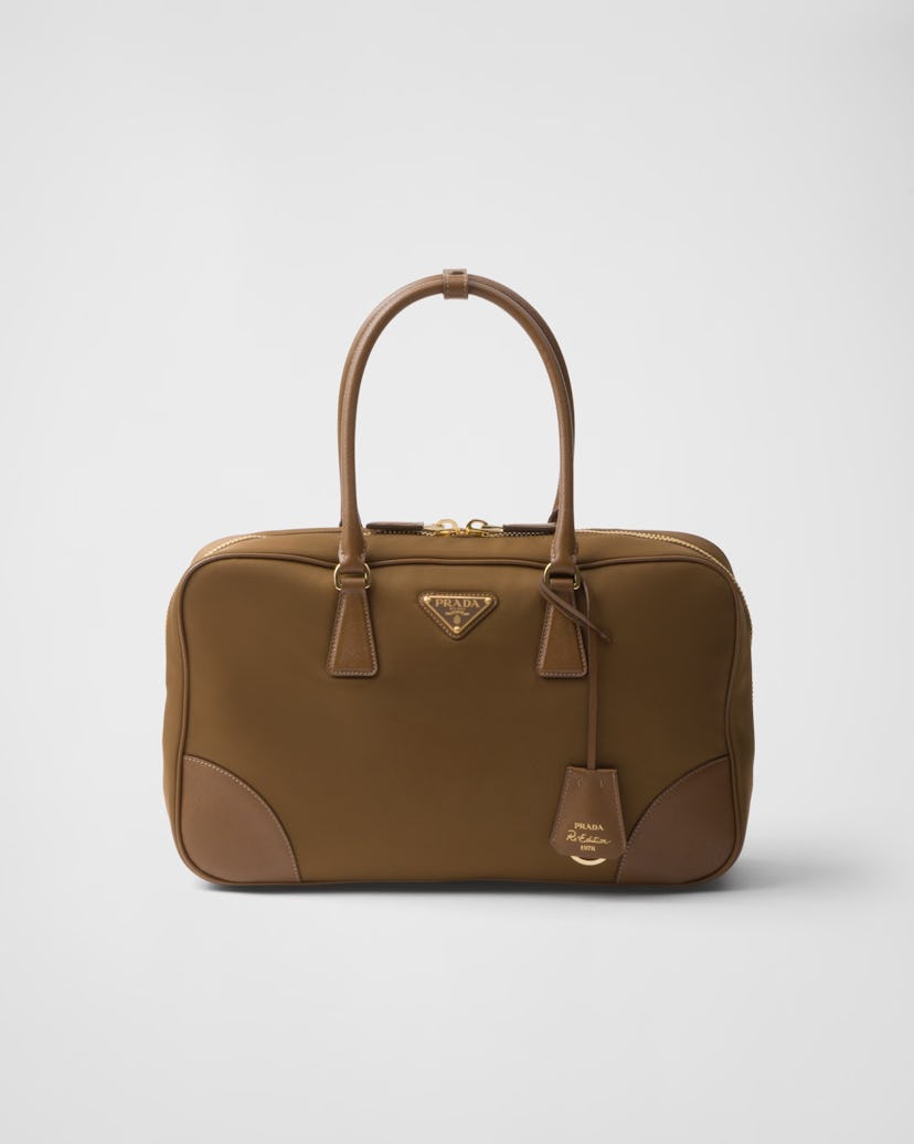Re-Edition 1978 large Re-Nylon and Saffiano leather two-handle bag