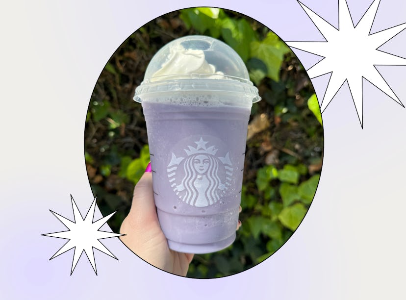 I tried Starbucks' new Lavender Creme Frappuccino. 