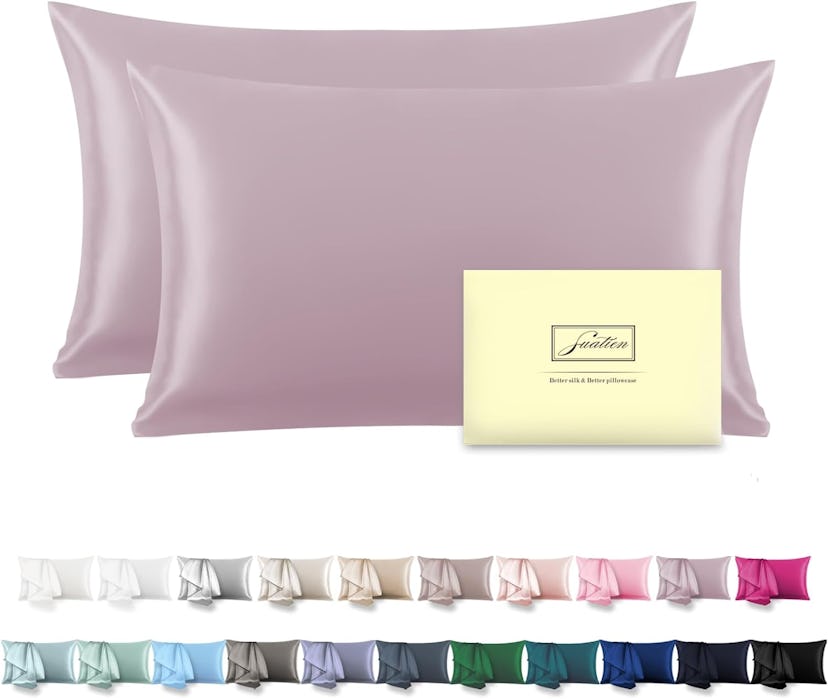Suatien Silk Pillowcases, Set of 2