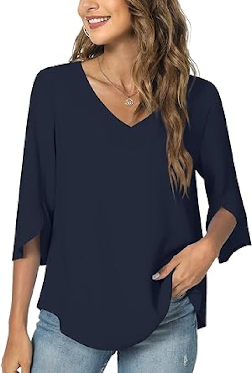 TAOHUADAO V-Neck Tunic