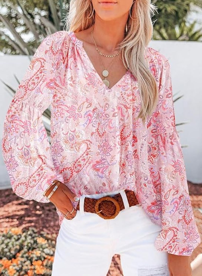 SHEWIN Floral Blouse