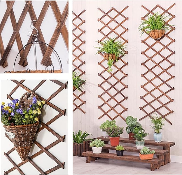 CJGQ Wooden Lattice Trellis (2-Pack)