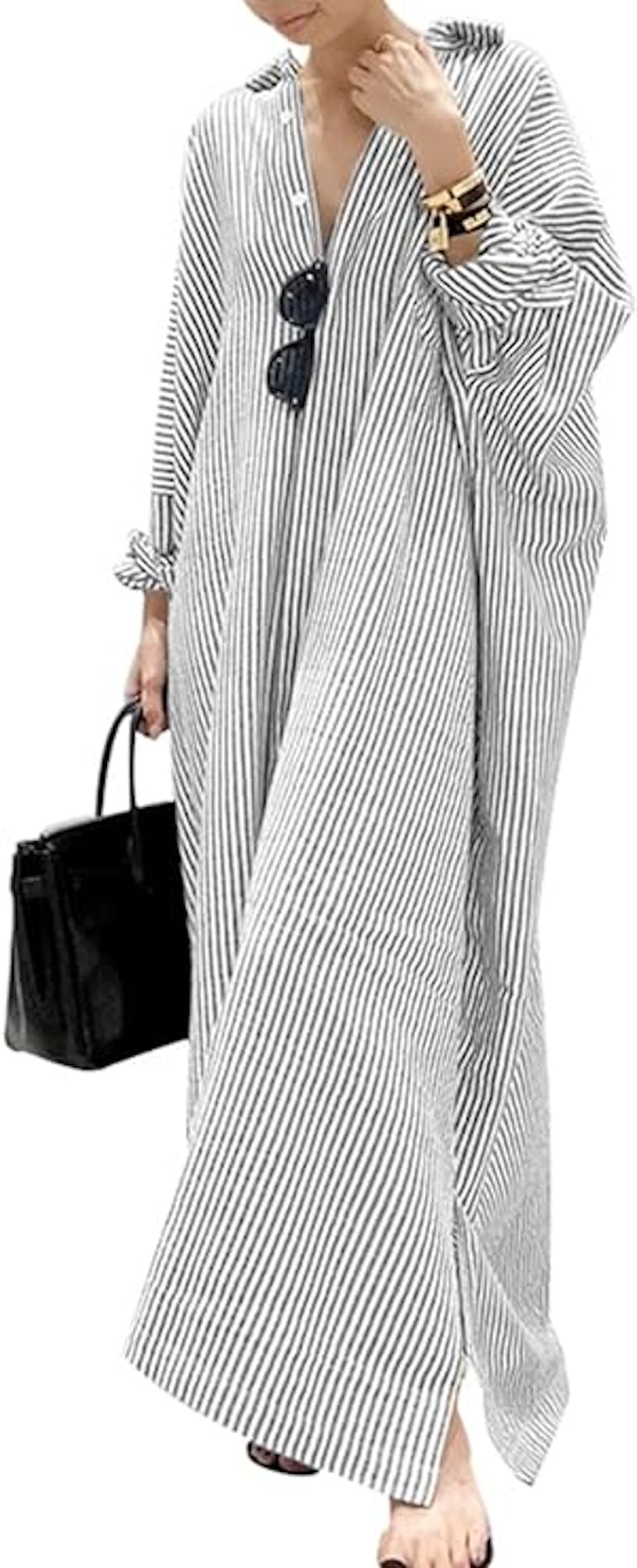 chouyatou Maxi Shirt Dress