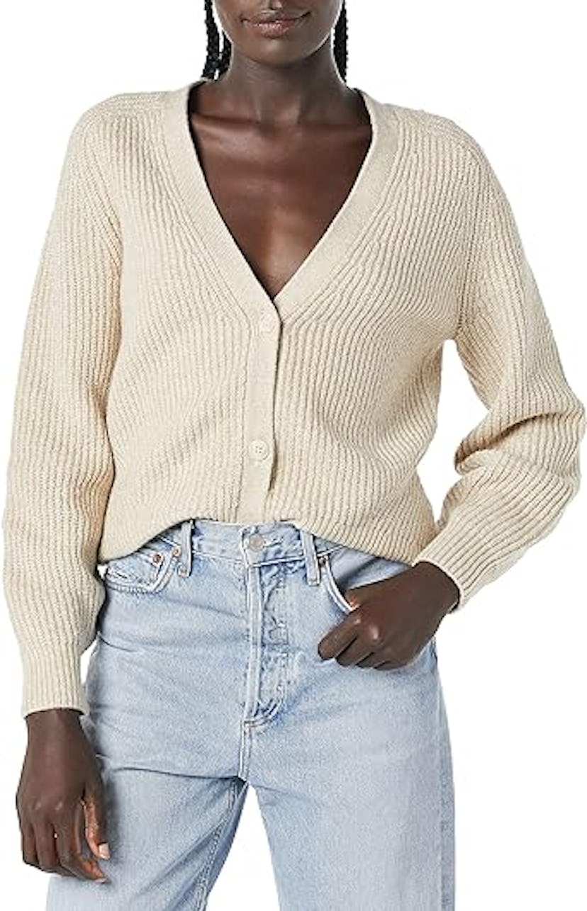 Amazon Essentials Ribbed Blouson Cardigan