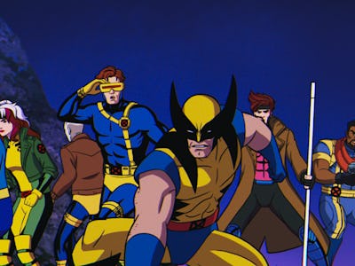 Beast (voiced by George Buza), Rogue (voiced by Lenore Zann), Morph (voiced by JP Karliak), Cyclops ...