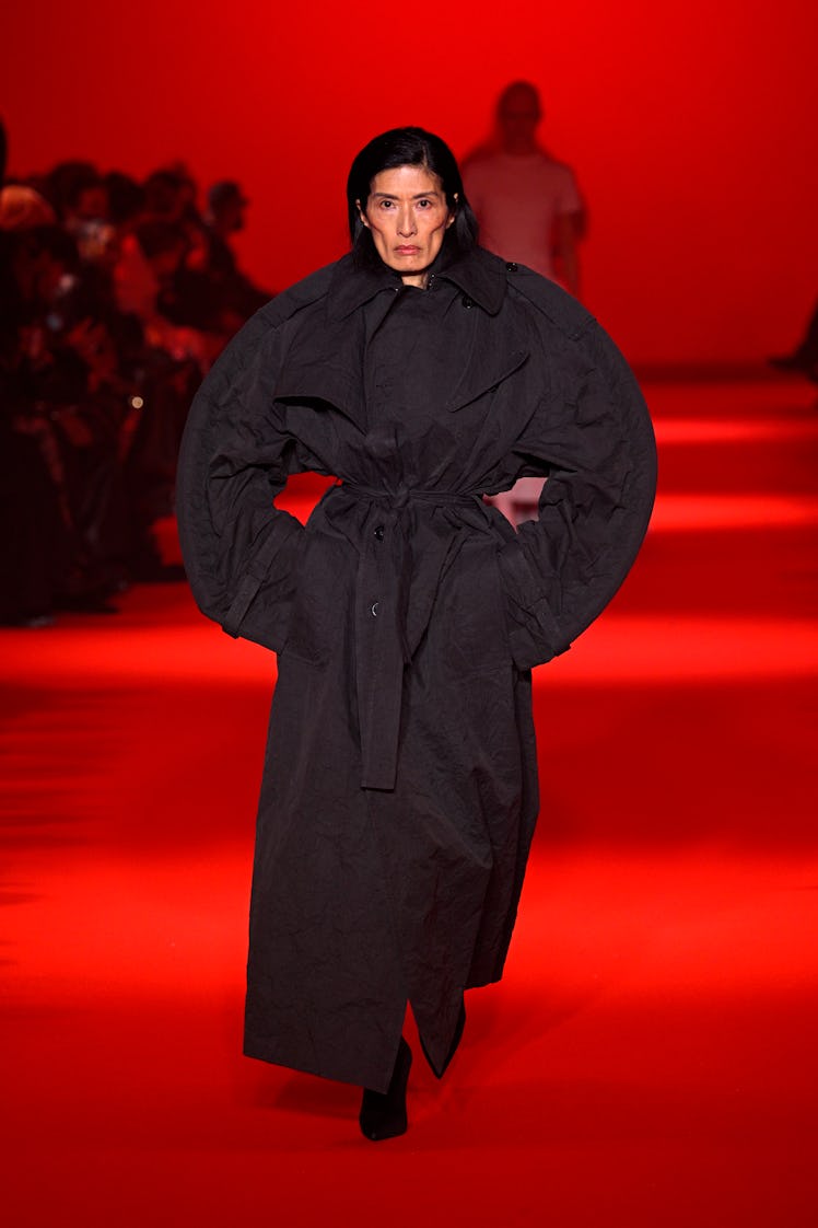 Suzi de Givenchy walks the runway during the Vetements Womenswear Fall/Winter 2024-2025 show as part...
