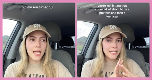 One mom headed to TikTok to ask other moms if they felt super emotional when their kids turned ten.