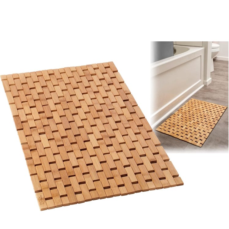 ZPIRATES Bamboo Bath Mat