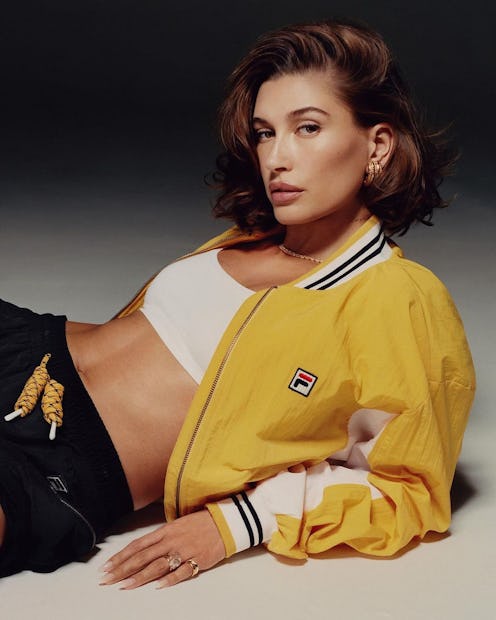 hailey bieber fila usa campaign