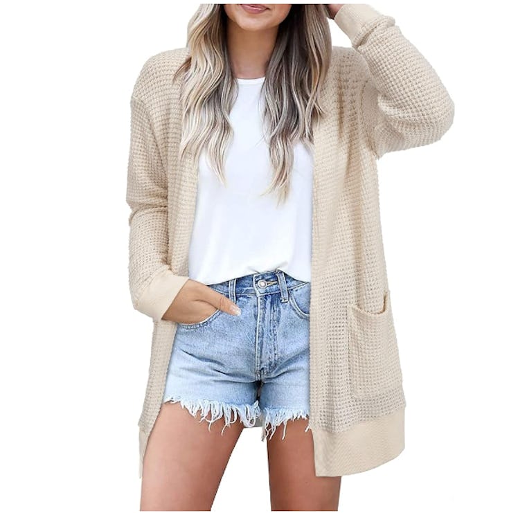 STYLEWORD Open Front Cardigan Sweater