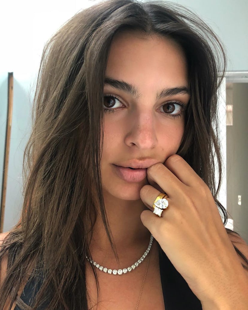 Emily Ratajkowski’s first engagement ring