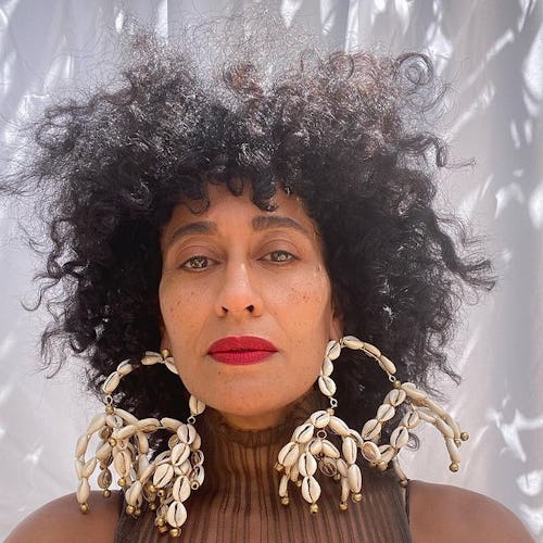 Tracee Ellis Ross red lipstick