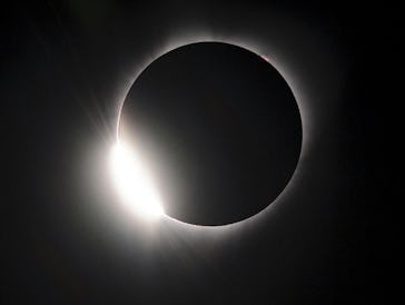  A photograph of the 2017 total solar eclipse, taken at the Oregon State Fair Grounds, Salem, Ore.