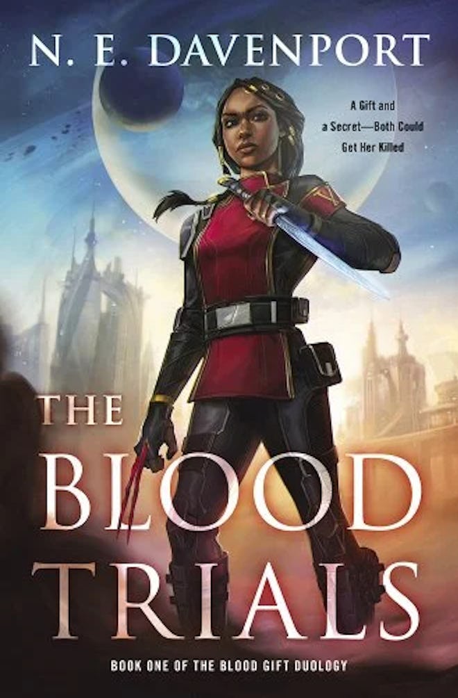Cover of The Blood Trials (The Blood Gift duology) by Nia Davenport.