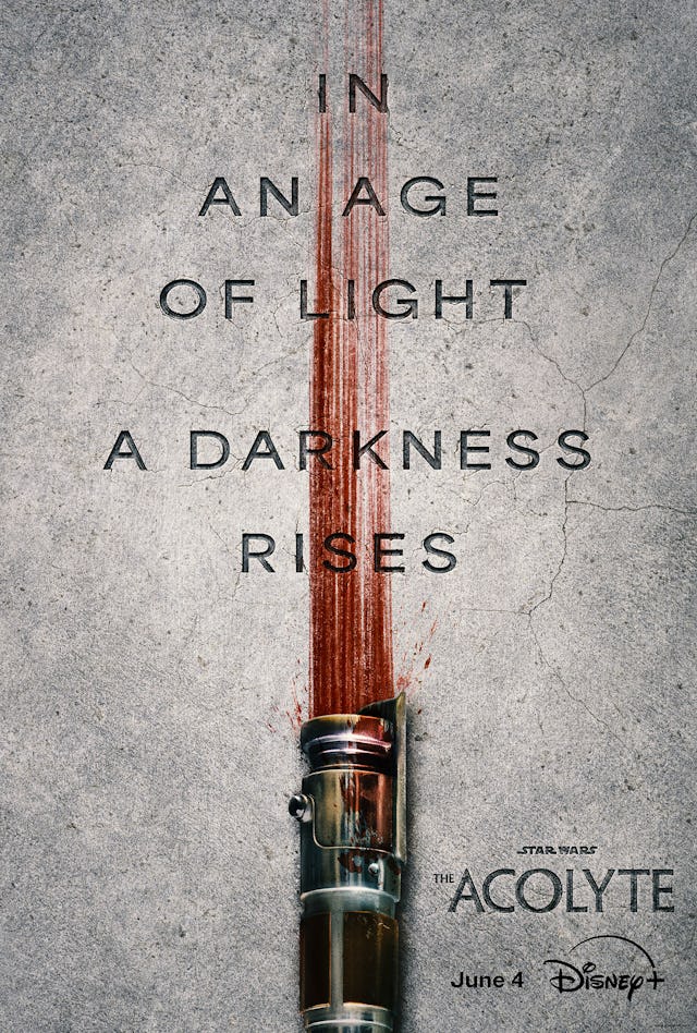 The teaser poster for Star Wars: The Acolyte
