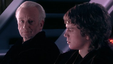 Palpatine tells Anakin about Darth Plagueis in Revenge of the Sith.