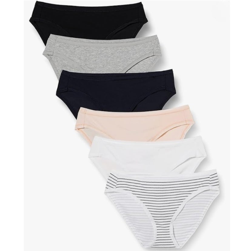 Amazon Essentials Cotton Bikini Brief Underwear (6-Pack)