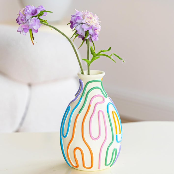 COTYNI Colored Lines Flower Vase 