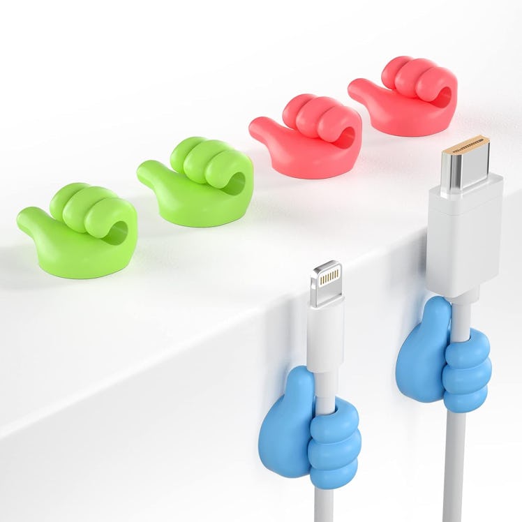 iToleeve Silicone Thumb Cable Holder (12 Pieces)