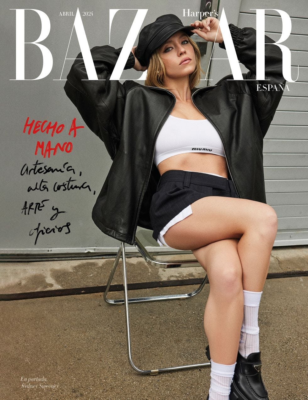 Sydney Sweeney&rsquo;s Harper&rsquo;s Bazaar Spain cover