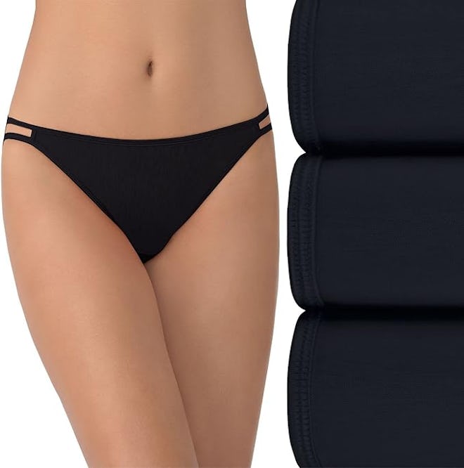 Vanity Fair Illumination Body Shine String Bikini Panties (3-Pack)