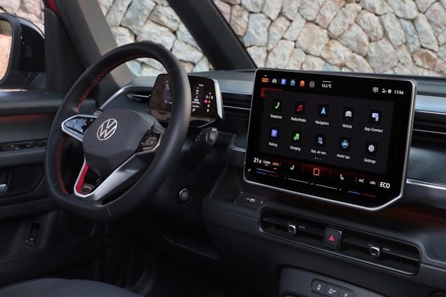 Volkswagen ID. Buzz GTX electric minivan interior touchscreen