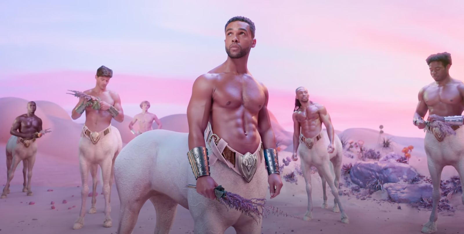 Lucien Laviscount in Shakira and Cardi B’s “Puntería” video.