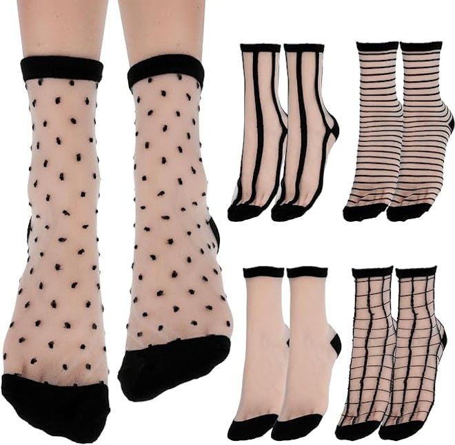 Lusofie Sheer Socks (5-Pairs)
