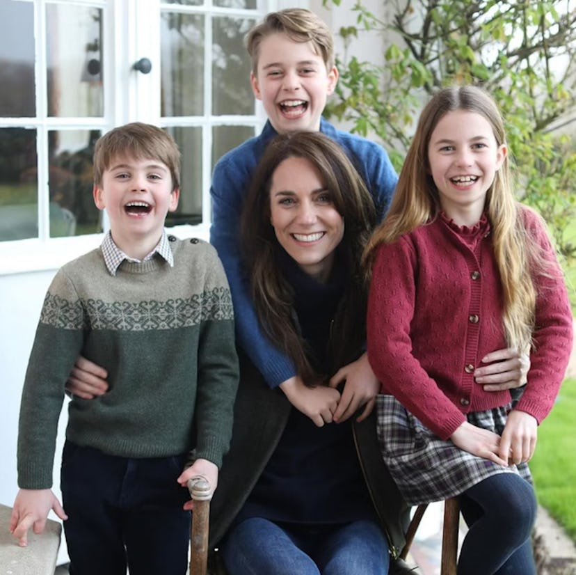 Kate Middleton shared an edited photo of her and her children for Mother's Day in the UK.