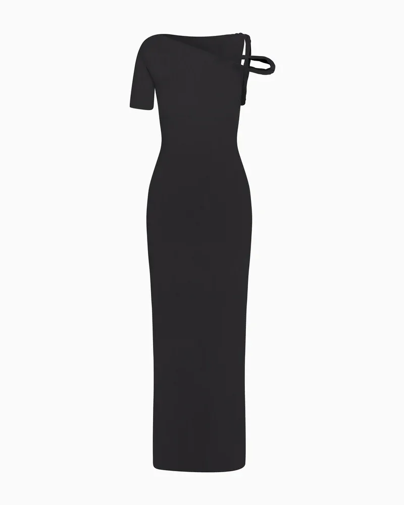 Khy Mesh Stretch Twist Maxi Vs. SKIMS Lounge Dress: A Comparison