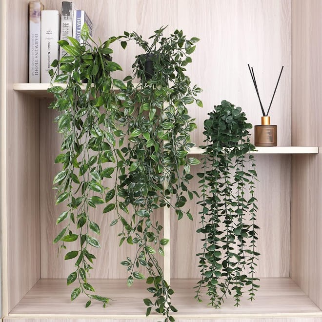 TOTOGA Artificial Hanging Plants (3-Pack)