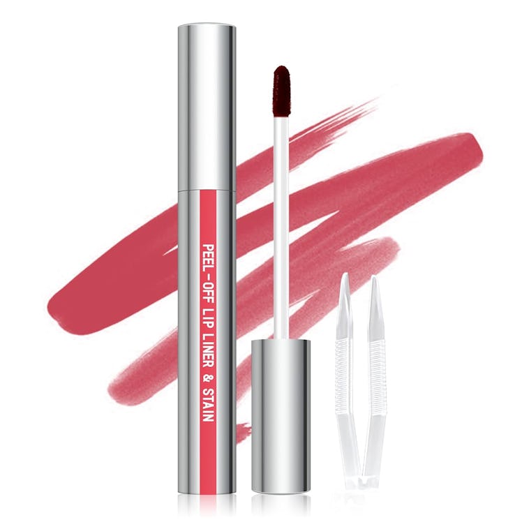 Cilrofelr Peel Off Lip Liner Stain with Lip Liner and Tweezer