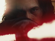 Adam Driver as Kylo Ren in Star Wars: The Last Jedi