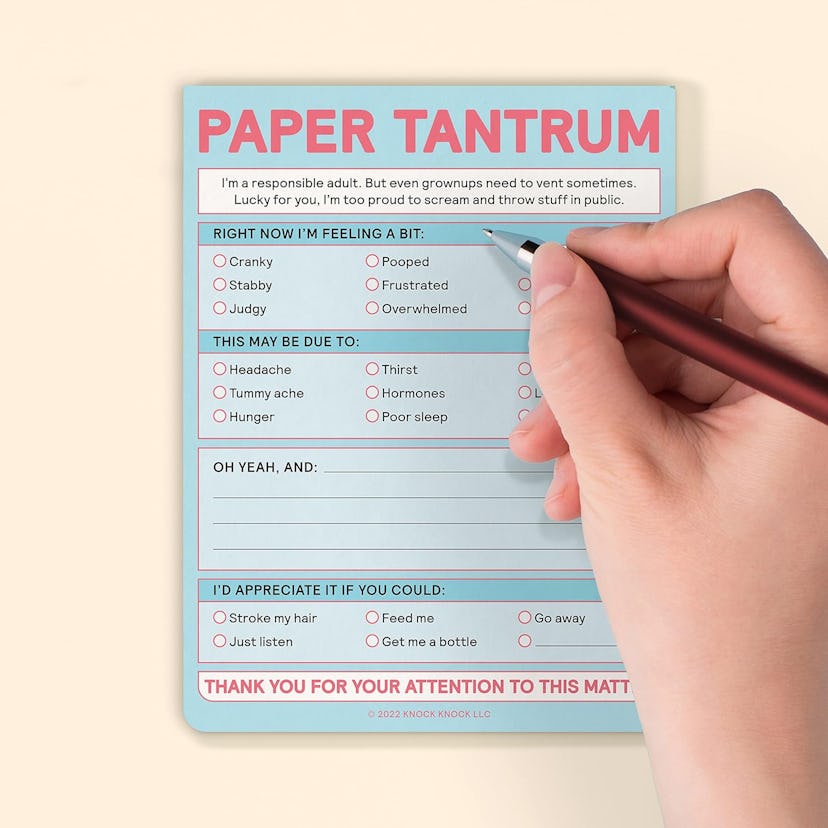 Knock Knock Paper Tantrum Note Pad (50 Sheets)