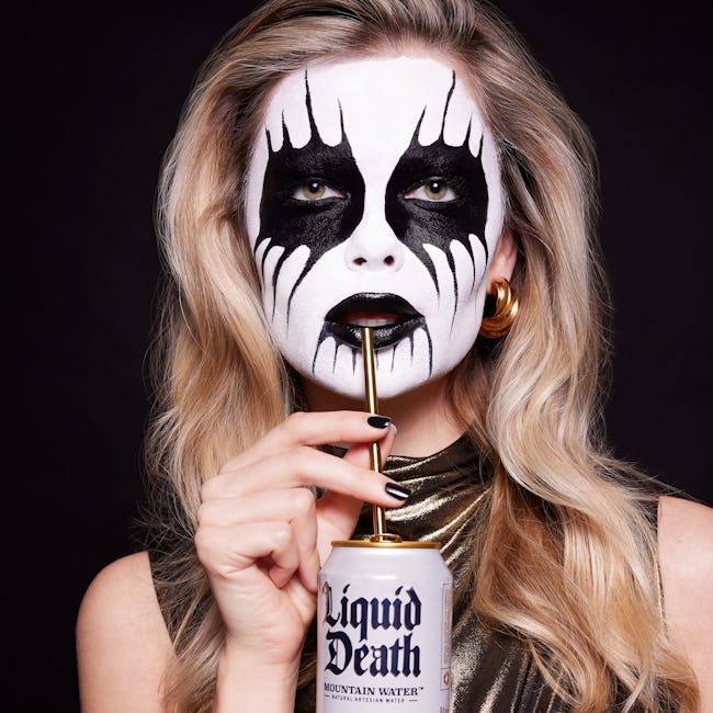 E.l.f. Cosmetics x Liquid Death Corpse Paint Makeup Vault Collab 2024