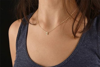 MOMOL Tiny Initial Necklace