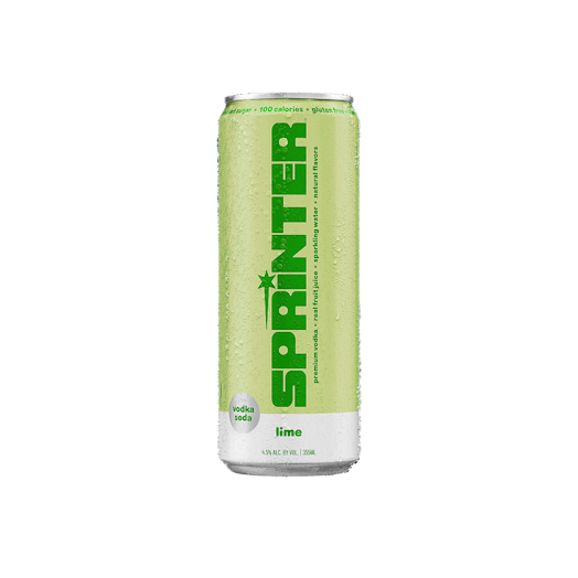 Kylie Jenner's Sprinter vodka sodas has a lime flavor. 