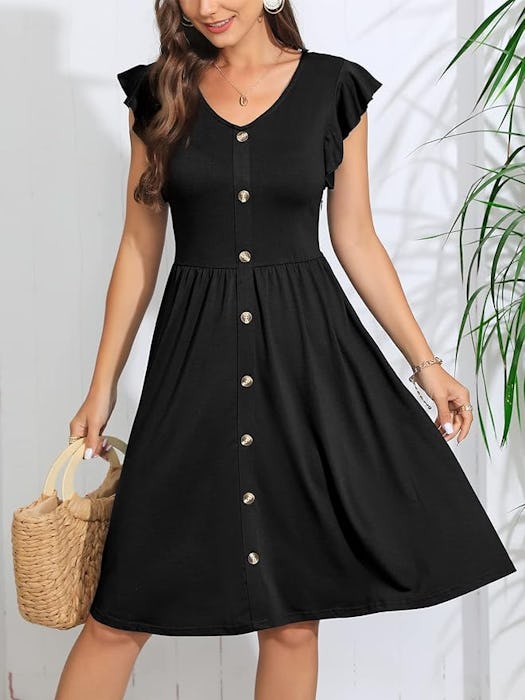 Lamilus Button Down Swing Dress