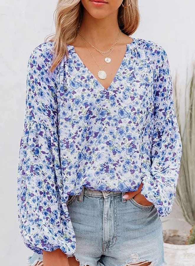 SHEWIN Floral Blouse