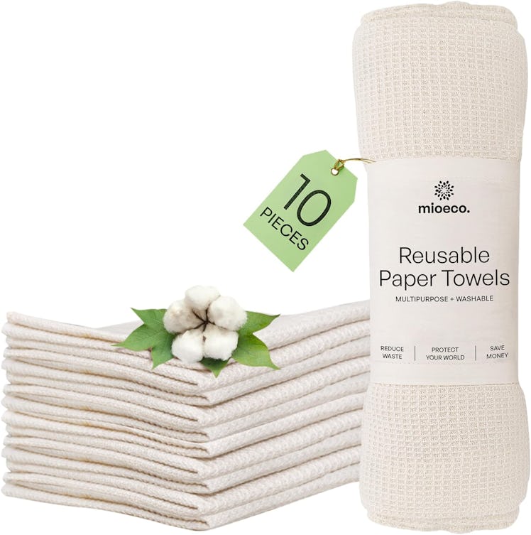 Mioeco Reusable Bamboo Towels (10-Pack)