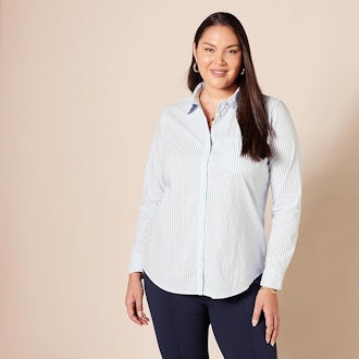 Amazon Essentials Classic-Fit Long-Sleeve Poplin Shirt