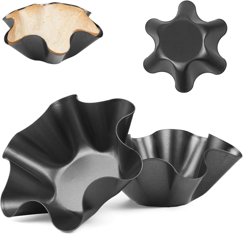 RUVINCE Nonstick Taco Shell Maker Pans (4-Pack)