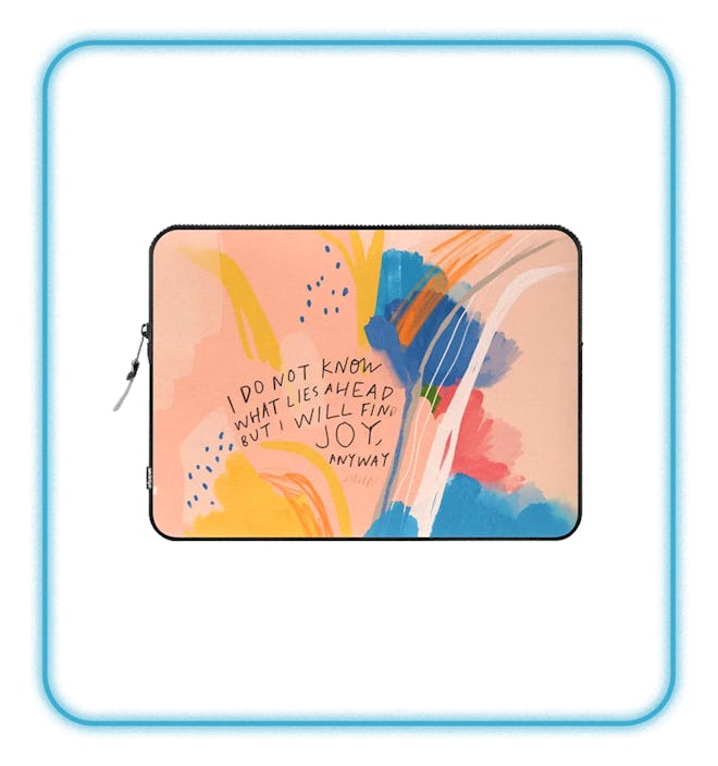 Abstract Color Floral Laptop Sleeve
